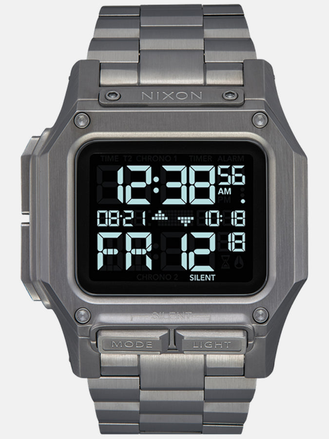 Nixon Regulus Stainless Steel Gunmetal Watch 2025 | GUNMETAL (131)