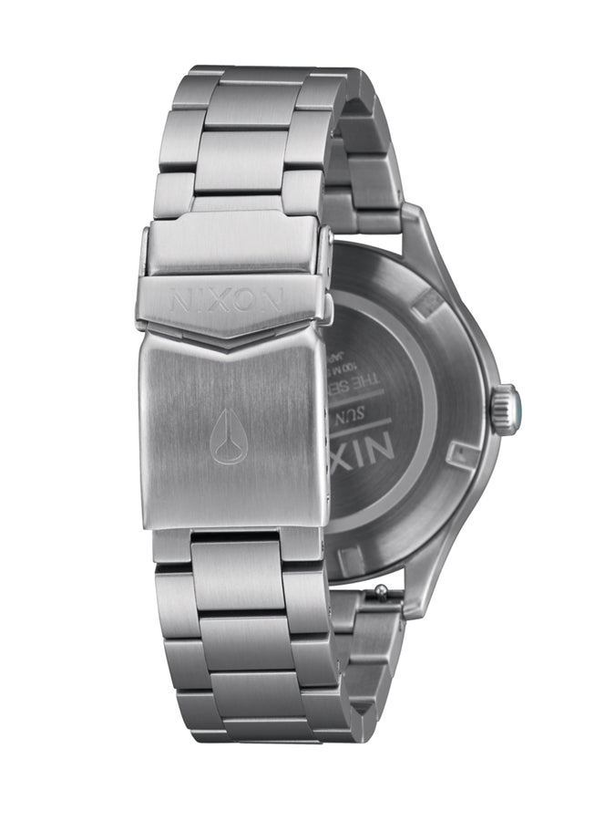 Nixon Sentry Solar Stainless Steel Watch | SILVER/JASPER (5165)
