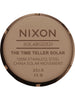 Nixon Time Teller Solar Chocolate/Cappuccino Watch 2024