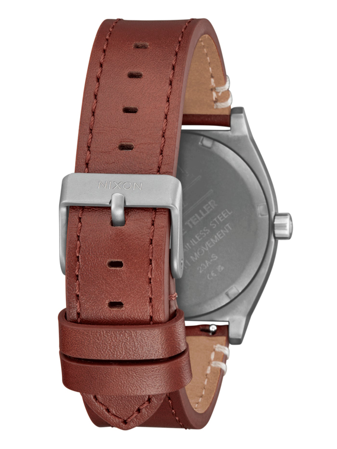 Nixon Time Teller Leather Watch