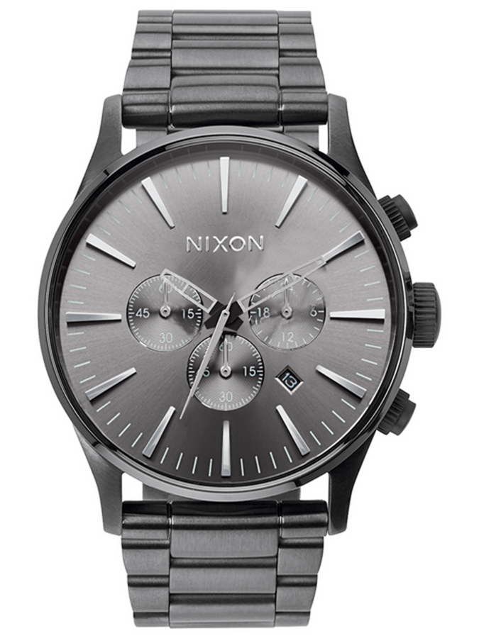 Nixon Sentry Chrono All Gunmetal Watch 2025 | ALL GUNMETAL (632)