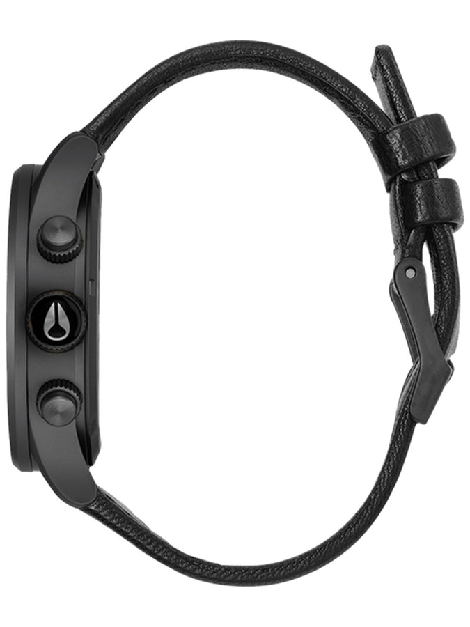 Nixon Sentry Chrono Leather Matte Black/Gold/Black Watch 2025 | MATTE BLACK/GOLD/BLACK (3088)