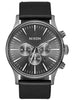 Nixon Sentry Chrono Leather All Gunmetal/Black Watch 2025