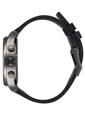 Nixon Sentry Chrono Leather All Gunmetal/Black Watch 2024