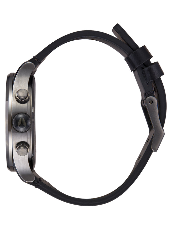 Nixon Sentry Chrono Leather All Gunmetal/Black Watch 2024 | ALL GUNMETAL/BLACK (680)