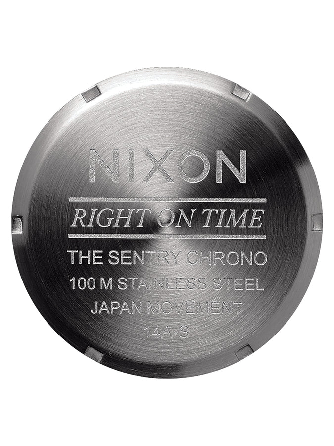 Nixon Sentry Chrono Leather All Gunmetal/Black Watch 2024 | ALL GUNMETAL/BLACK (680)