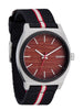 Nixon Time Teller Nylon Re Oaks Silver/Rosewood/Black Watch