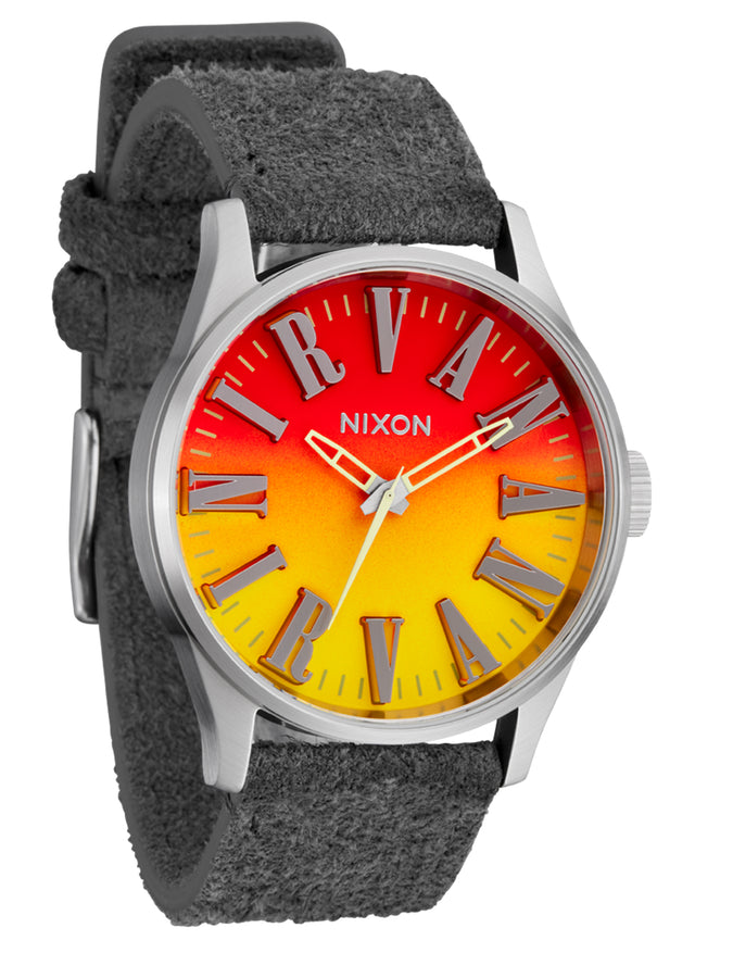 Nixon Nirvana Sentry Leather Unplug Fade Watch | UNPLUG FADE