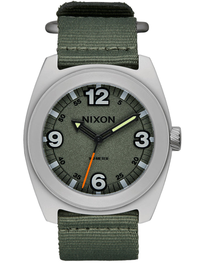 Nixon Clutch 42 Matte Silver/Thyme Watch 2025 | MATTE SILVER/THYME (5350)