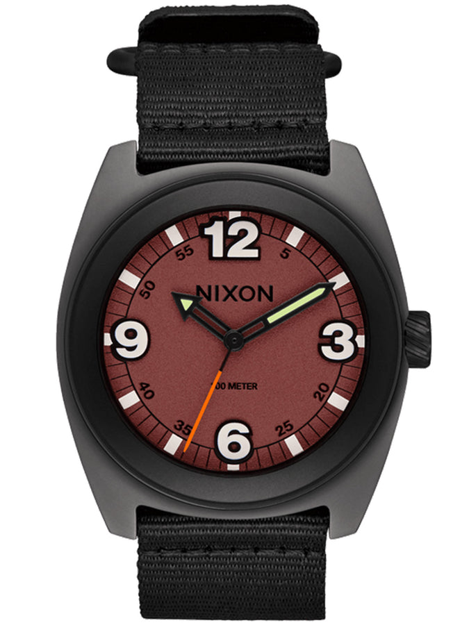 Nixon Clutch 42 Matte Gunmetal/Hot Sauce Watch 2025 | MAT GUNMETAL/HOT SAUCE (5351)