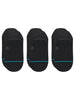 Stance No Show 3 Pack Black Socks