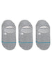 Stance Icon No Show 3 Pack Grey Heather Socks