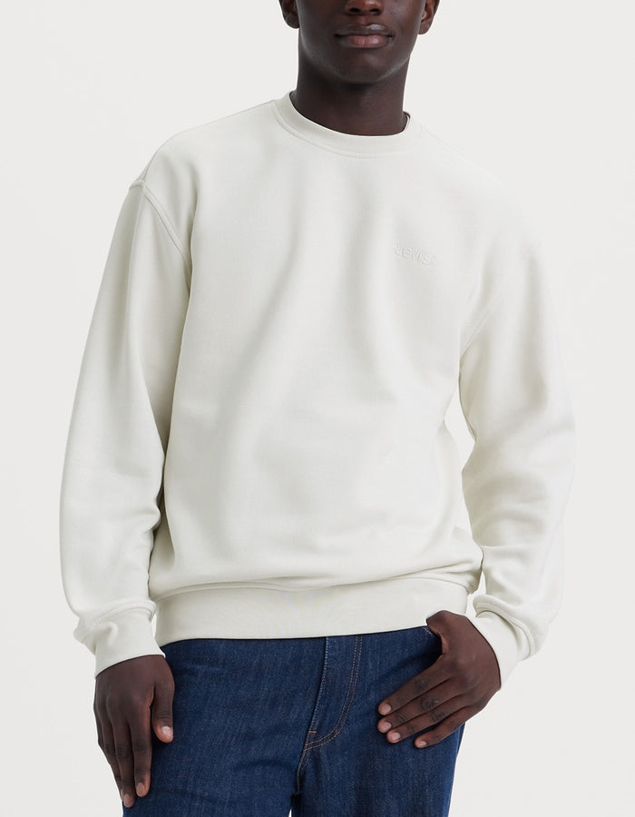 Levis Sweats White Onyx Crewneck Sweatshirt Spring 2024 | WHITE ONYX (0092)