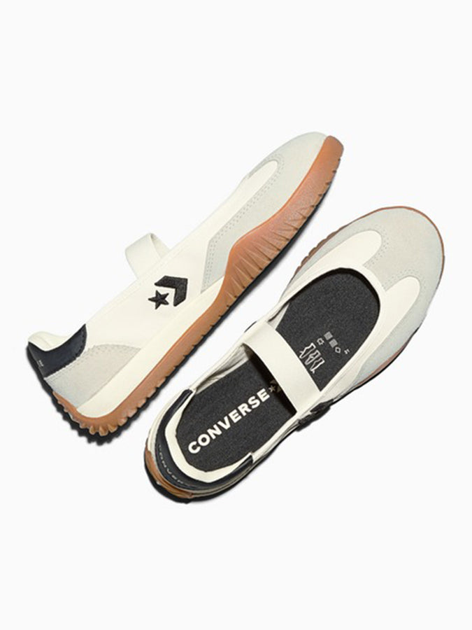 Converse Run Star Trainer Ballet Flat Egret/Black/Gum Shoes Spring 2026 | EGRET/BLACK/GUM