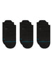 Stance Icon Lwo Tab 3 Pack Black Socks