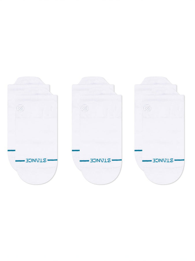 Stance Icon Low Tab 3 Pack White Socks | WHITE (WHT)