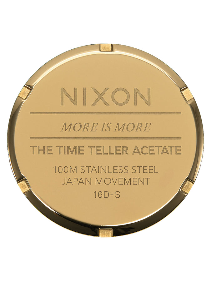 Nixon Time Teller Acetate Cream Tortoise Watch |CREAM TORTOISE (3346)