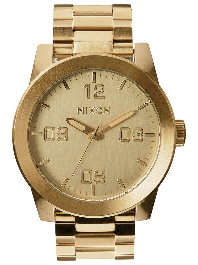 Nixon Corporal Stainless Steel All Gold Watch 2024 | ALL GOLD (502)