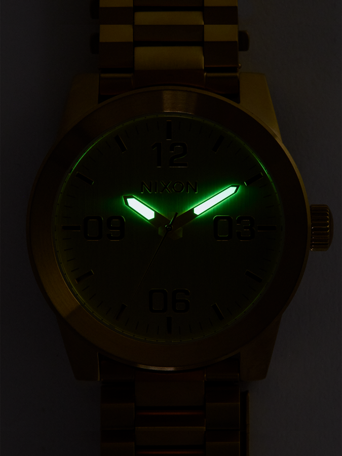 Nixon Corporal Stainless Steel All Gold Watch 2024 | ALL GOLD (502)