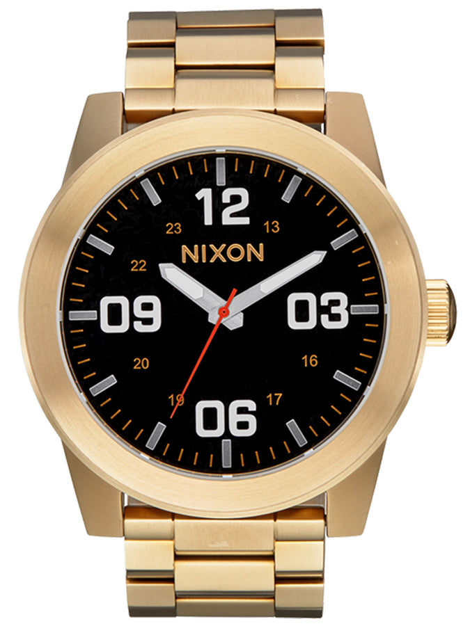 Nixon Corporal Stainless Steel Yellow Gold/Black Watch 2025 | YELLOW GOLD/BLACK (5163)