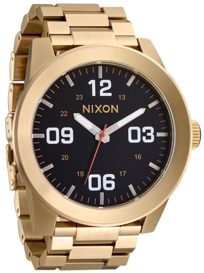 Nixon Corporal Stainless Steel Yellow Gold/Black Watch 2025 | YELLOW GOLD/BLACK (5163)