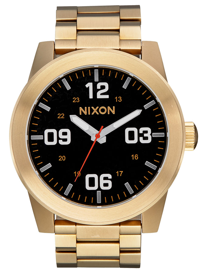 Nixon Corporal Stainless Steel All Gold/Black Watch 2024 | ALL GOLD/BLACK (510)