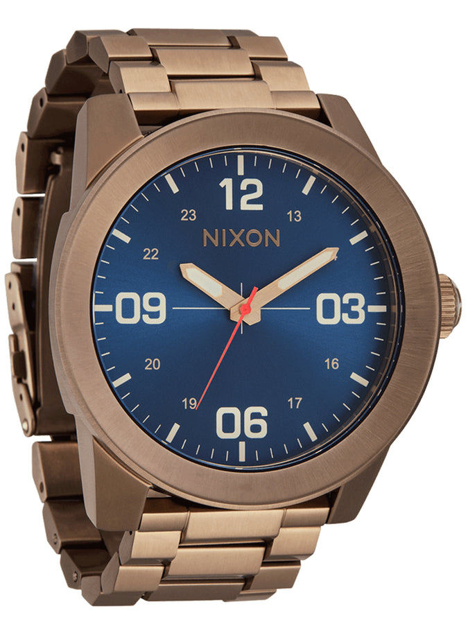 Nixon Corporal Stainless Steel Desert Gold/Arles Blue Watch | DESERT GOLD/ARLES BLUE (5301)