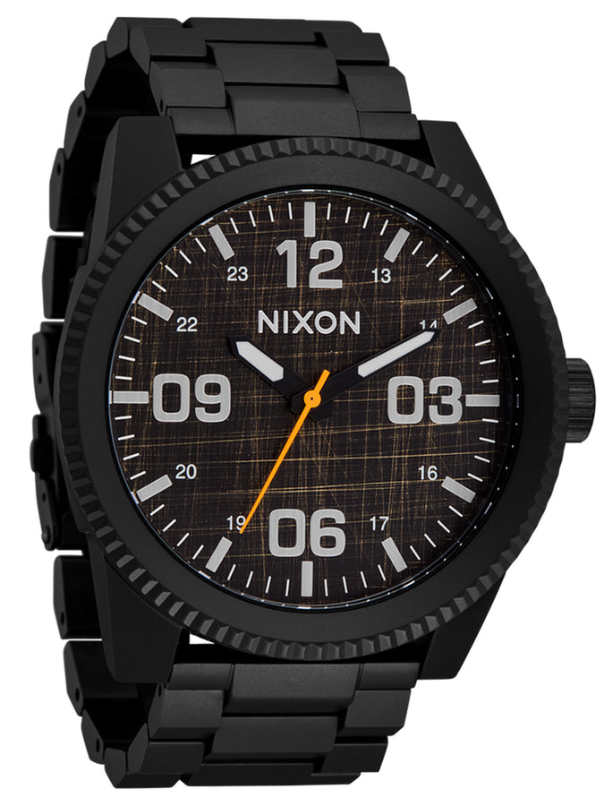 Nixon Corporal Stainless Steel Super Black/Black Top Watch | SUPER BLACK/BLACK TOP (5305)