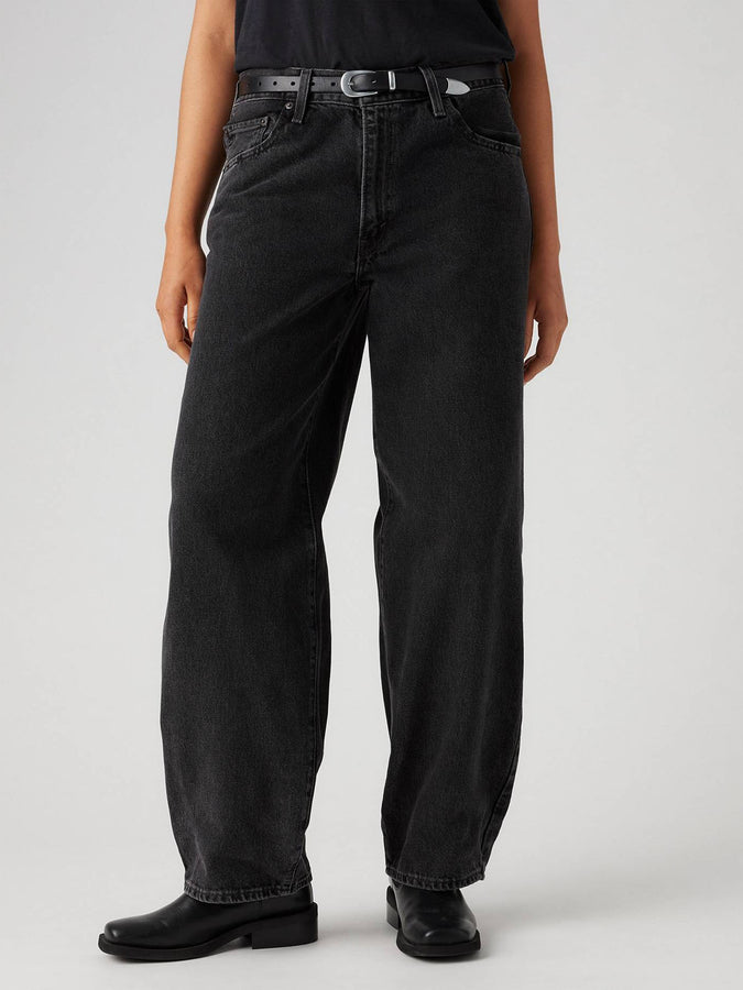 Jeans Levi's Baggy Dad Black Stonewash Jeans | BOOT BARN STONE (0014)