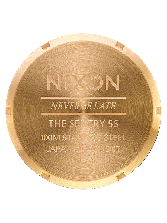 Nixon Sentrty SS Gold/Green Sunray Watch | GOLD/GREEN SUNRAY (1919)