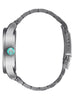 Nixon Sentry Stainless Steel Silver/Turquoise Watch