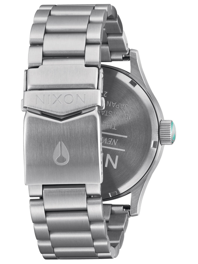 Nixon Sentry Stainless Steel Silver/Turquoise Watch | SILVER/TURQUOISE (2084)