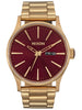 Nixon Sentry Stainless Steel Oxblood Sunray/Gold Watch 2025