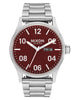 Nixon The Sentry SS Silver/Cranberry Watch