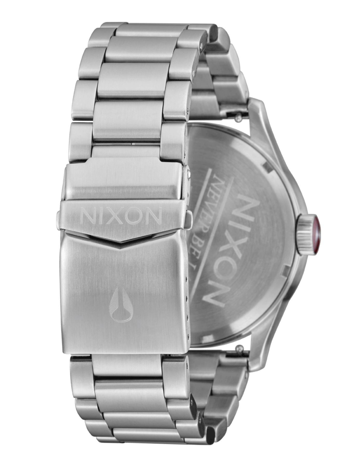 Nixon The Sentry SS Silver/Cranberry Watch