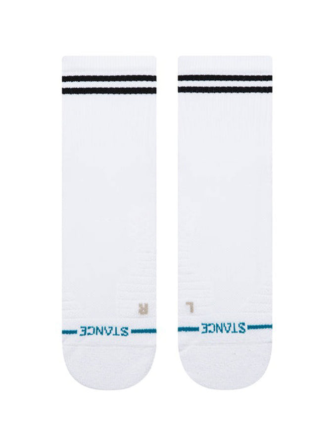 Stance Golf Lined Up Mid Quarter White Socks |WHITE (WHT)