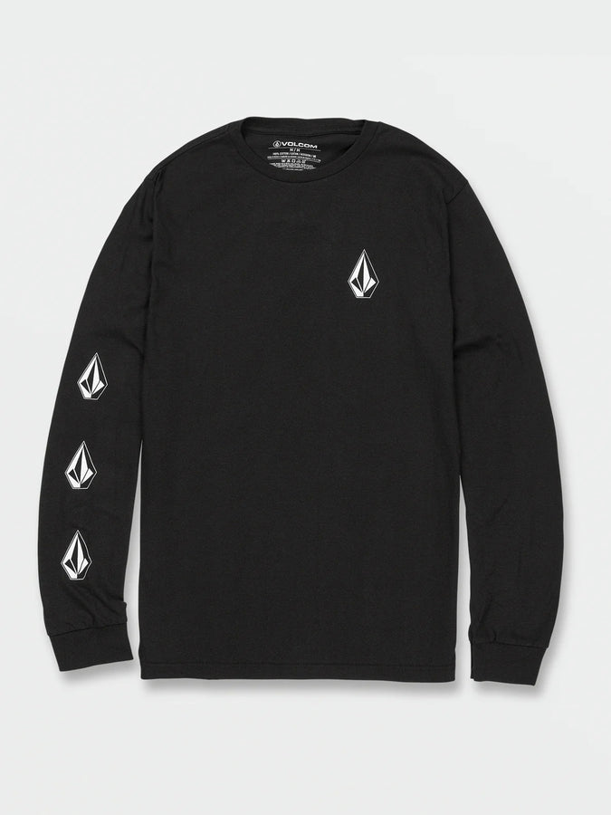 Volcom Iconic Stone Long Sleeve T-Shirt | BLACK (BLK)