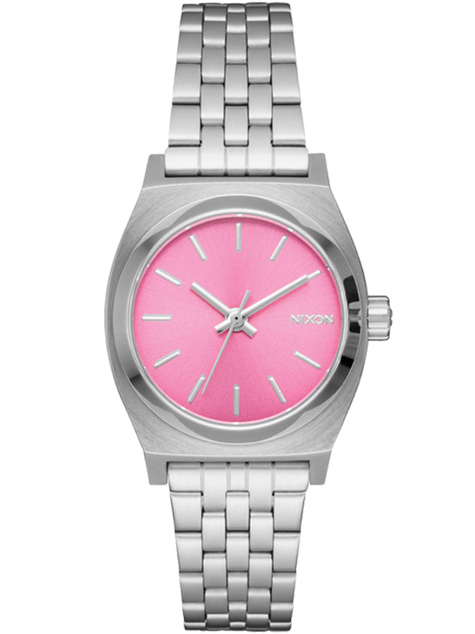 Nixon Small Time Teller Silver/Pink Watch 2025 | SILVER/PINK (2719)