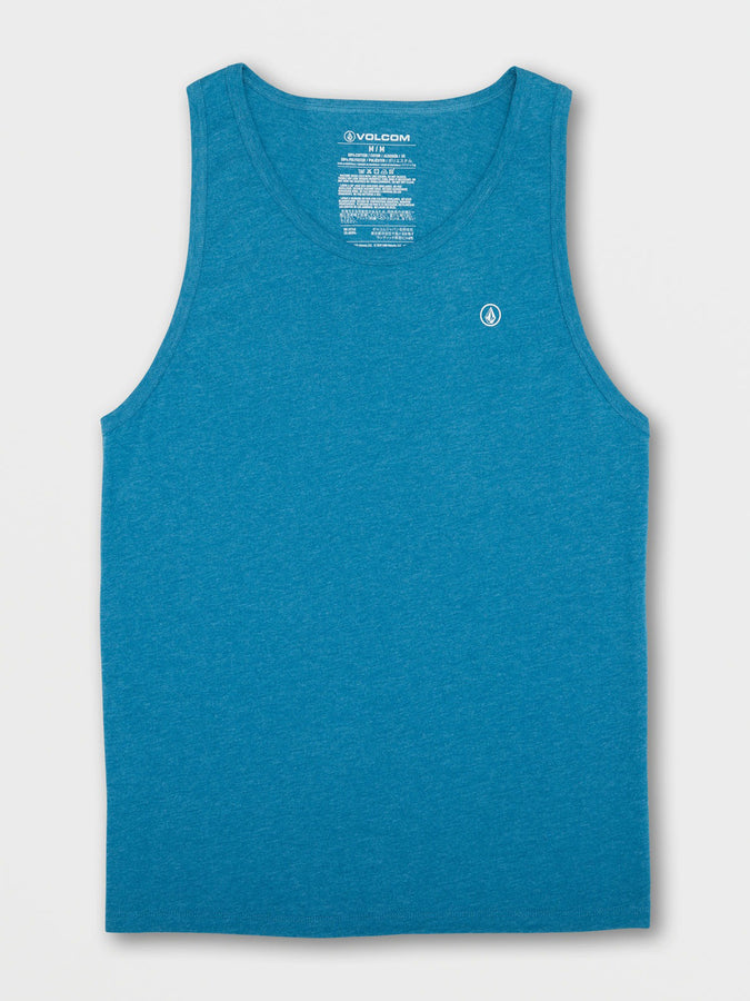 Volcom Solid Heather Tank Top Spring 2024 | STORMY BLUE (STB)