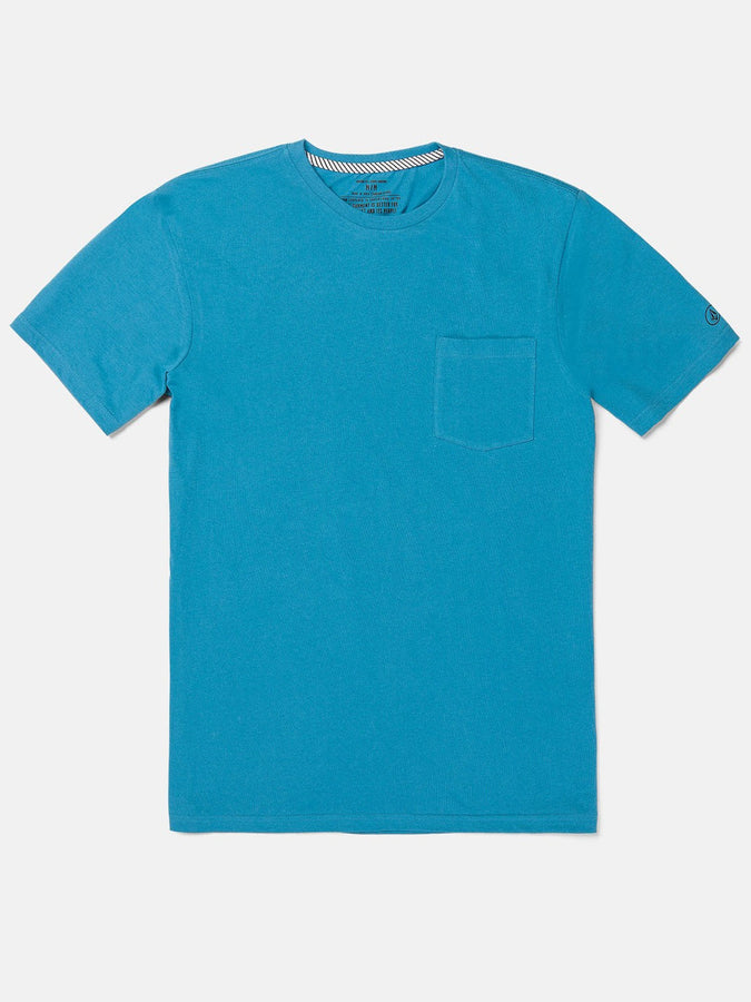 Volcom Spring 2024 Solid Pocket T-Shirt |  TIDAL BLUE (TBL)