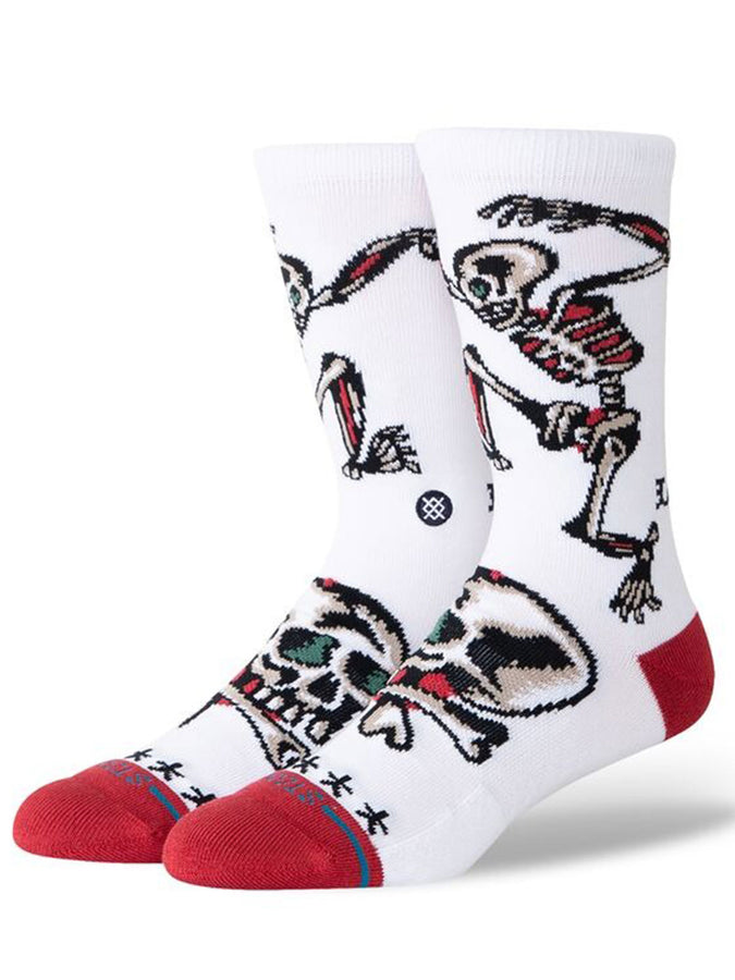 Stance x Bert Krak Skeleton Socks | WHITE (WHT)