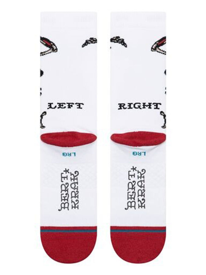Stance x Bert Krak Skeleton Socks | WHITE (WHT)