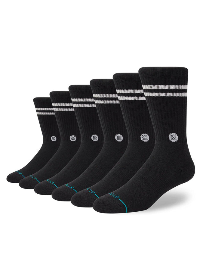 Stance Core 6 Pack Black Socks | BLACK (BLK)