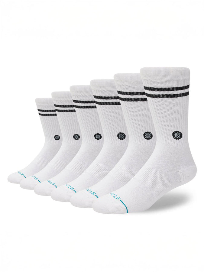 Stance Core 6 Pack White Socks | WHITE (WHT)