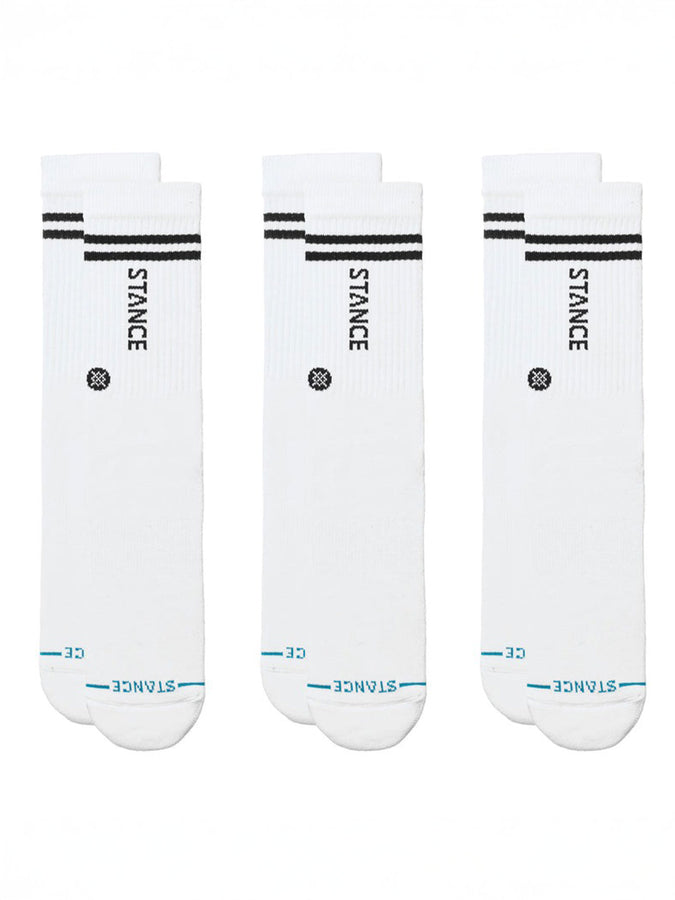 Stance Core 6 Pack White Socks | WHITE (WHT)