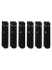 Stance Origin Crew 6 Pack Black Socks (Youth 7-14)