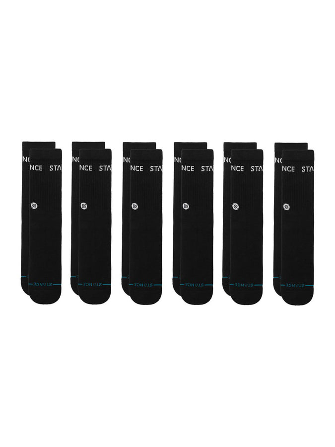 Stance Origin 6 Pack Black Socks | BLACK (BLK)