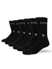 Stance Origin 6 Pack Black Socks