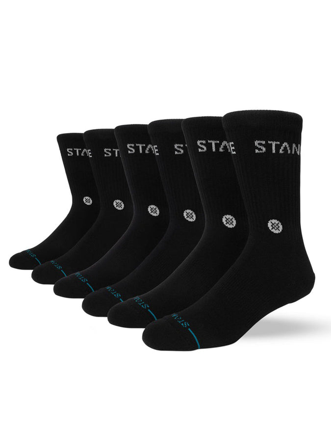 Stance Origin 6 Pack Black Socks | BLACK (BLK)