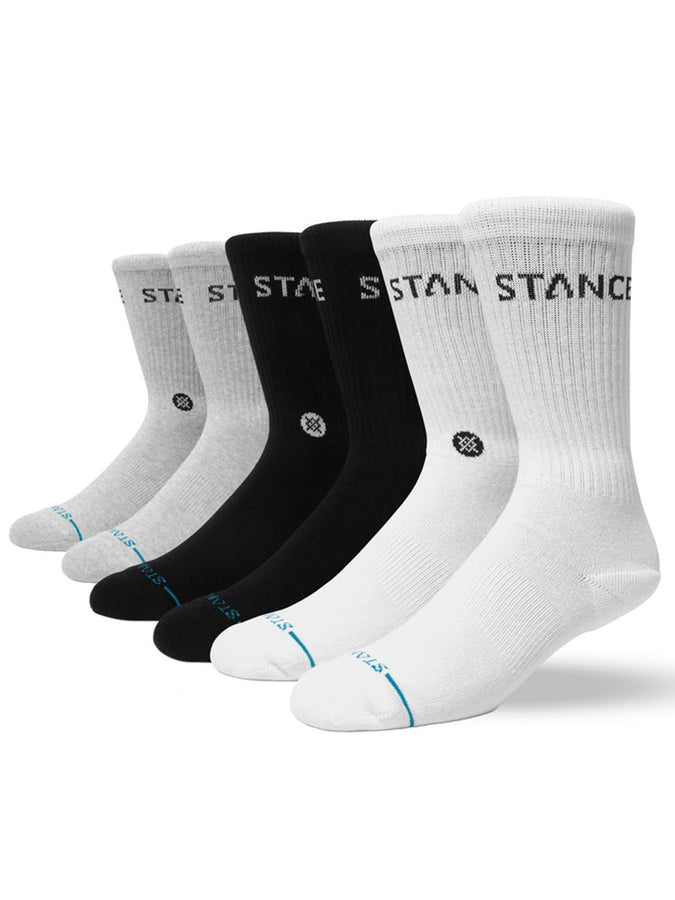 Stance Origin Crew 6 Pack Multi Socks (Youth 7-14) | MULTI (MUL)